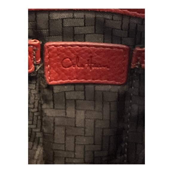 Cole Haan Red Leather Shoulder Bag – Ruched Design – Gold Hardware - 2010s - Picture 7 of 7